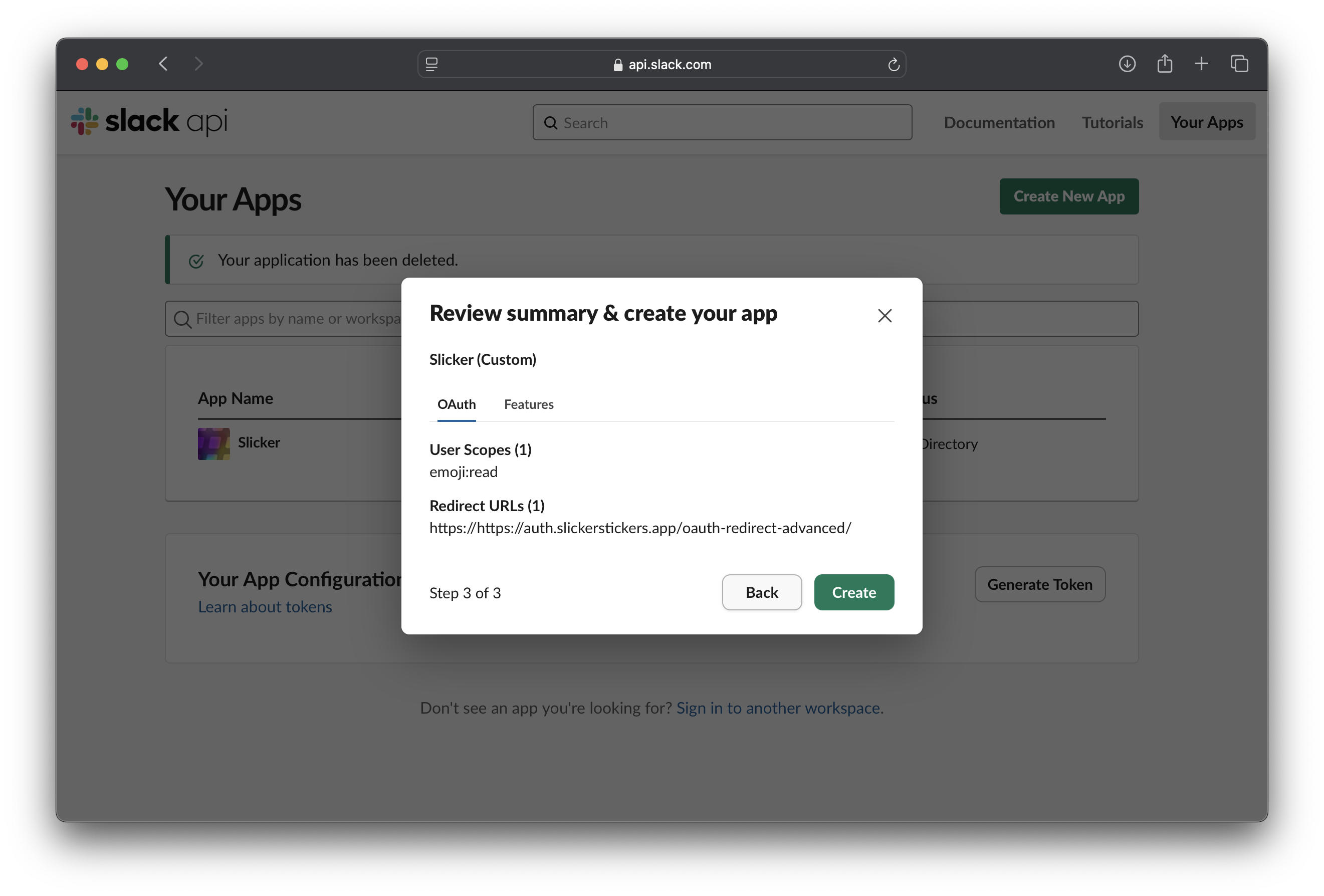 Create app